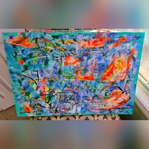 ORIGINAL ABSTRACT IMPRESSIONIST FINE ART 24x36 READY TO HANG SIGNED 2026!